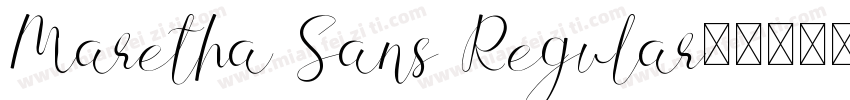 Maretha Sans Regular字体转换